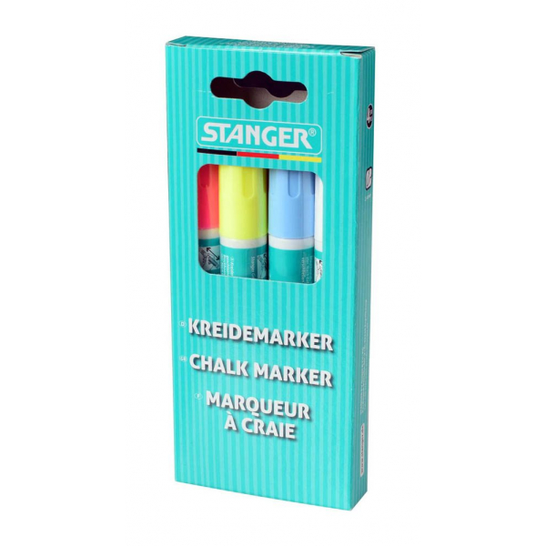 4011886034252 - small Kreidemarker farbsortiert 20 - 60 mm 4011886034252 STANGER 4 Stück