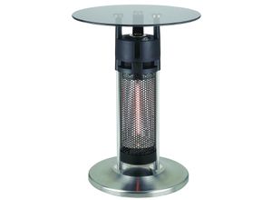 4011964021426 - tepro Stand Heizstrahler Â»MontereyÂ« 1200 W mit Glastisch - B-Ware neuwertig