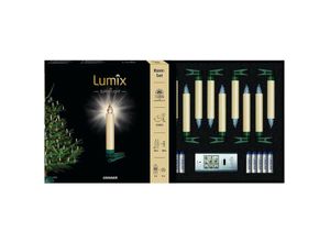 4011972744225 - 74422 Lumix Elfenbein Superlight kabellose Power led Christbaumkerzen 10er Basis-Set - Krinner