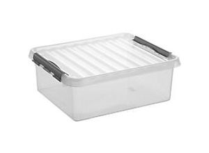 4012086025477 - Aufbewahrungsbox Kunststoff Q Line Transparent 25 Liter 170 (H) x 425 (B) x 330 (T) mm 6 Stück