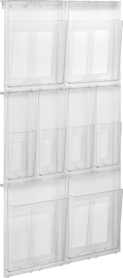 4012086091335 - helit Clearly DIN A4 Wandprospekthalter Wandmontiert Transparent H6812302 84 x 59 x 129 cm