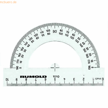 4012108000703 - Winkelmesser 180 Grad transparent 10 cm 4012108000703 - Winkelmesser 180 Grad transparent 10 cm