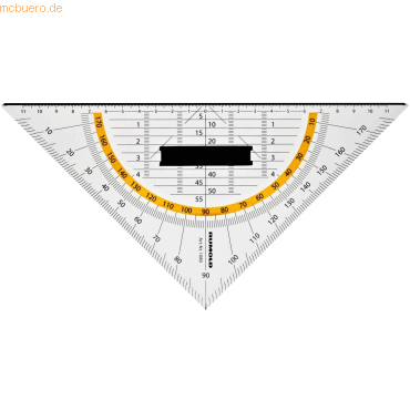 4012108172103 - Kunststoff-Geometriedreieck 1080 transparent 25cm mit Griff 4012108172103 Rumold