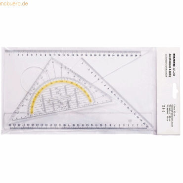 4012108172400 - Zeichenset Duo 4-teilig Kunststoff transparent