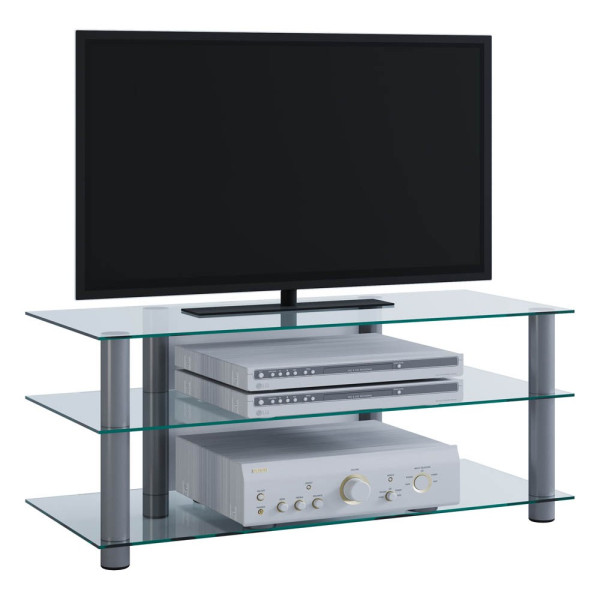 4012246141504 - TV Möbel Sideboard Fernsehschrank Rack Fernseh Board Alu Glas Tisch Zumbo