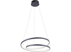 4012248324028 - Design Hängelampe schwarz 55cm inkl LED dimmbar - Rowan