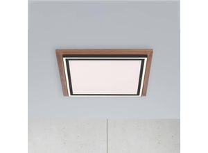 4012248358931 - Paul Neuhaus LED Deckenpanel Palma in Natur-dunkel und Schwarz - brown