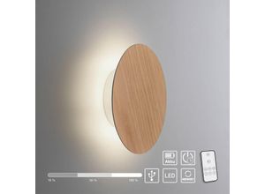 4012248375785 - Paul Neuhaus LED Wandleuchte AKKU PUNTUA Akkubetrieb Klettverschluss Holz-natur