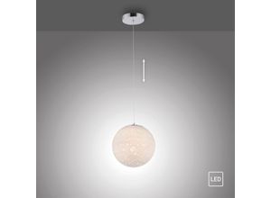 4012248376201 - Led Pendelleuchte Bolo in Beige und Chrom 10W 1555lm - beige - Paul Neuhaus