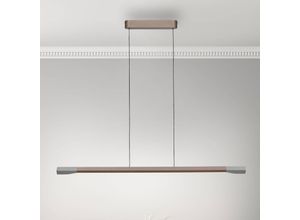 4012248385968 - Paul Neuhaus LED-Hängelampe Hoop kaffeebraun Länge 128 cm