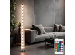 4012248386859 - Stehleuchte dimmbar mit Fernbedienung Standleuchte Wohnzimmer RGB LED Farbwechsel Metall LED 1x 3W 230lm warmweiß DxH 8x100 cm