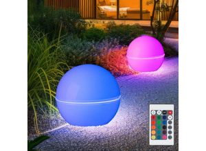 4012248386996 - Gartendeko Erdspieß LED Gartenlampe dimmbar mit Fernbedienung Kugellampe Stecklampe Terrassenlampe Außenlampe RGB Farbwechsel 85W 806lm