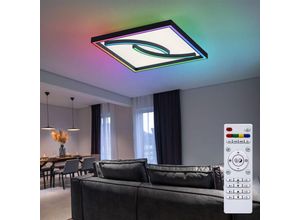 4012248390269 - Deckenleuchte dimmbar Wohnzimmerlampe Regenbogen Nachtlicht Deckenlampe Fernbedienung LED Memory Timer 1x LED 24W 1800Lm 2700-5000 Kelvin LxBxH