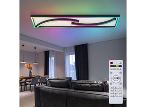 4012248390276 - Deckenleuchte dimmbar Wohnzimmerlampe Regenbogen Nachtlicht Deckenlampe Fernbedienung LED Memory Timer 1x LED 43W 2200Lm 2700-5000 Kelvin LxBxH