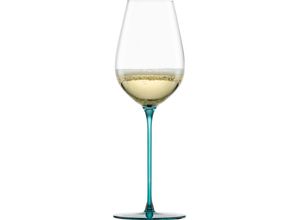 4012348249627 - Champagnerglas EISCH INSPIRE SENSISPLUS Trinkgefäße Gr Ø 79 cm x 242 cm 400 ml 2 tlg blau (aqua) Kristallgläser die Veredelung der Stiele erfolgt in Handarbeit 400 ml 2-teilig