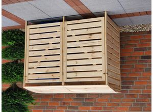 4012379724131 - Mülltonnenbox PROMADINO Vario III beige (natur) B92cm H122cm T148cm Holz Metall Aufbewahrungsboxen für 2 Tonnen robust aus ökologisch zertifiziertem Kiefernholz 4012379724131 - Mülltonnenbox PROMADINO Vario III beige (natur) B92cm H122cm T148cm Holz Metall Aufbewahrungsboxen für 2 Tonnen robust aus ökologisch zertifiziertem Kiefernholz