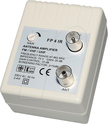 4012386035329 - MATR FP4IRL - Antennenverstärker 20 dB 47-862 MHz 4012386035329 - MATR FP4IRL - Antennenverstärker 20 dB 47-862 MHz