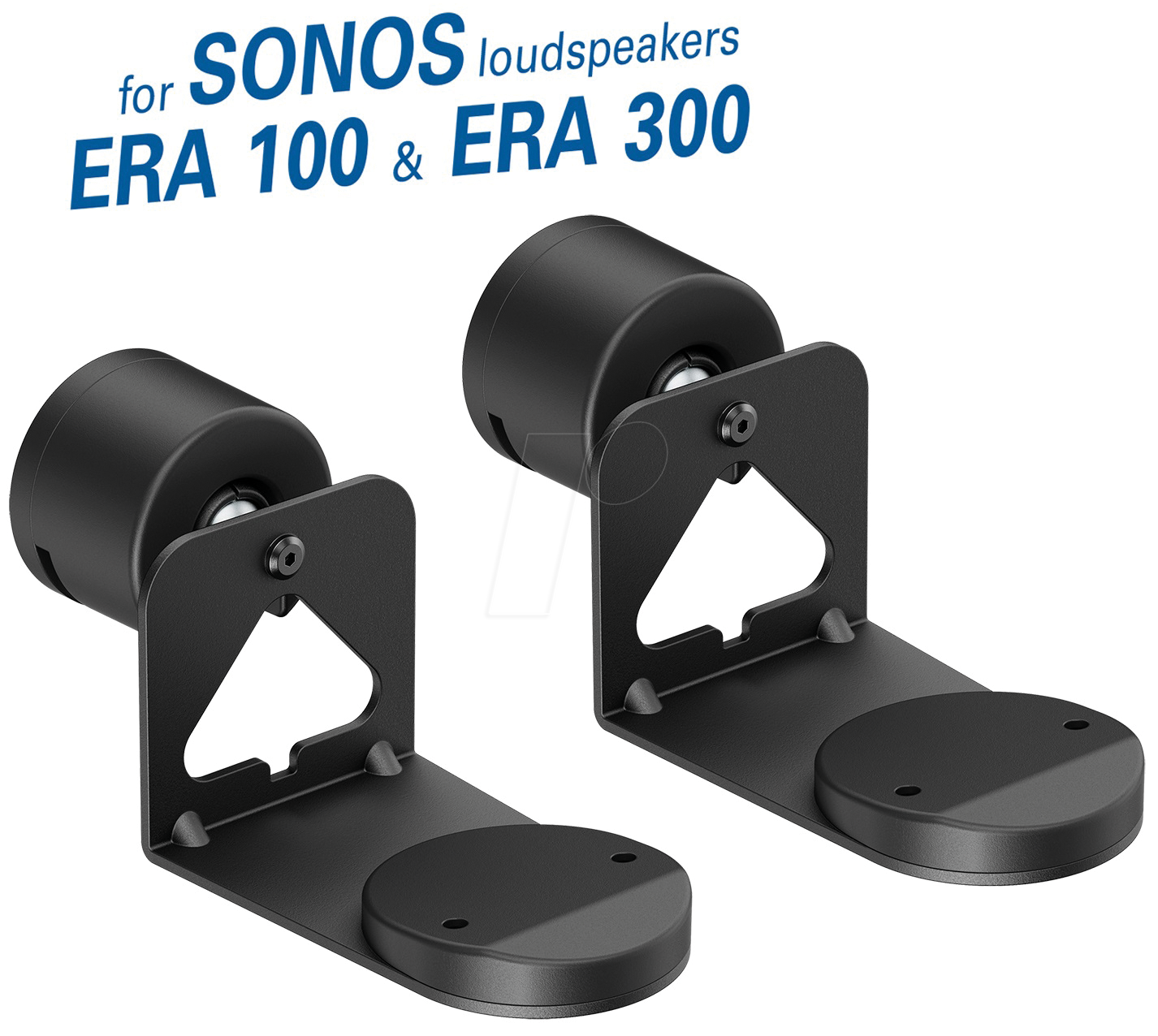 4012386137368 - MYW HS47L - Wandhalter für SONOS Era 100 & 300 2er Set schwarz