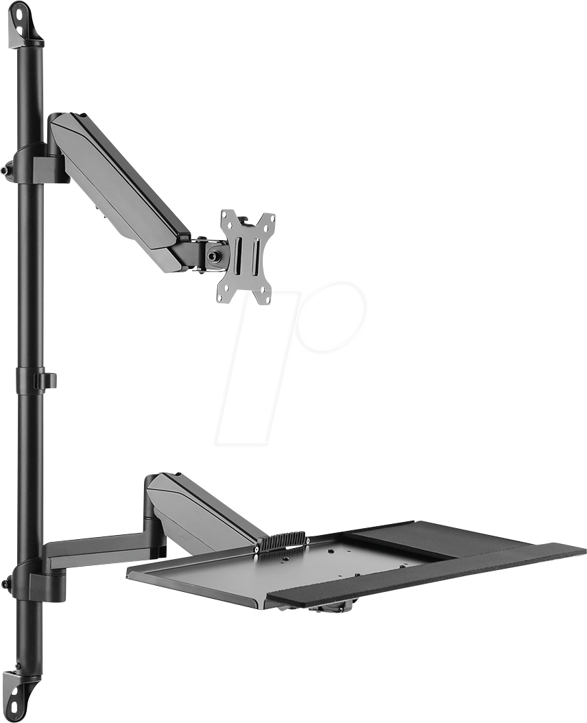 4012386137436 - MYW HL64L - Arbeitsstation Monitor- + Tastaturhalterung Wandmontage