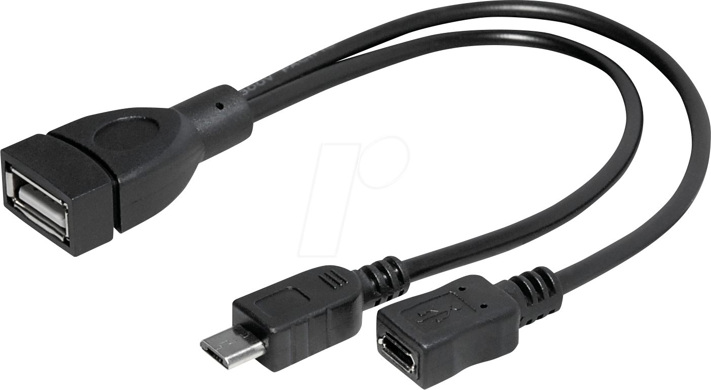 4012386426752 - MATR C258CL - Micro USB-B Stecker und Micro USB-B Buchse auf USB-A Buchse