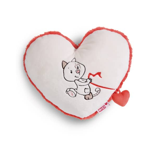 4012390494167 - 49416 Kissen Katze Love 26x22cm weiß 4012390494167 NICI GRE