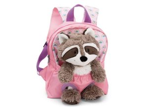 4012390498455 - Rucksack mit Waschbär Plüschtier