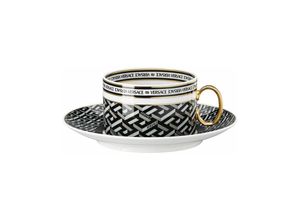 4012437391787 - Versace La Greca Signature Black Teetasse 2-tlg - Rosenthal