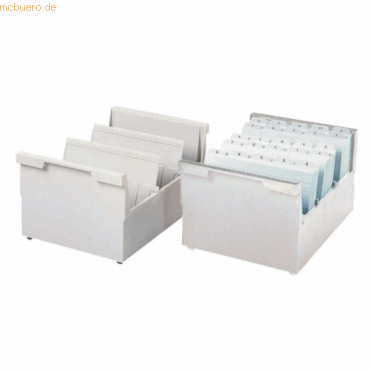 4012473085619 - Han Einhängetrog DIN A6 quer für 1000 Karten lichtgrau 4012473085619 - Han Einhängetrog DIN A6 quer für 1000 Karten lichtgrau