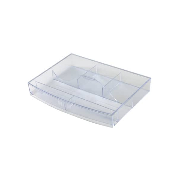 4012473100916 - Schubladeneinsatz HAN für Impuls Systembox Karma 6 Fächer Tragegriff B 237 x T 180 x H 40 mm transparent