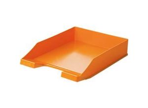 4012473112872 - Ablagekorb Klassik für Format A4 C4 mit Beschriftungsfeld stapelbar B 255 x T 348 x H 65 mm Kunststoff orange 10 Stück