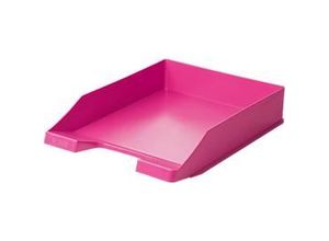 4012473112896 - Ablagekorb Klassik für Format A4 C4 mit Beschriftungsfeld stapelbar B 255 x T 348 x H 65 mm Kunststoff pink 10 Stück