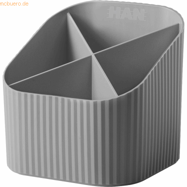 4012473172890 - - Stifteköcher Re-X-LOOP 111 x 105 x 111 cm (b x h x t) Polypropylen 100 % recycelt dunkelgrau