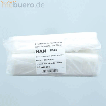 4012473184428 - Müllbeutel 1844 MONDO transparent 3 Liter offen 4012473184428 50 Stück 4012473184428 - Müllbeutel 1844 MONDO transparent 3 Liter offen 4012473184428 50 Stück