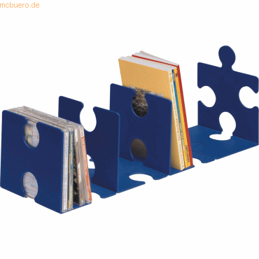 4012473921283 - Han CD Buchstütze Puzzle im 2er-Pack blau