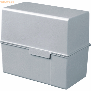 4012473977112 - - Karteikasten 121 x 101 x 74 cm (b x h x t) din A7 quer 300 Karten Polystyrol lichtgrau