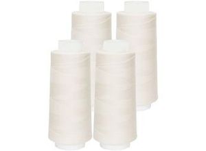 4012500543679 - Overlockgarn im 4er-Pack Stärke 120 2500m-Spule wollweiß