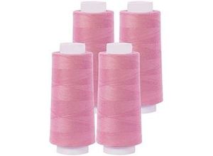 4012500543693 - Overlockgarn im 4er-Pack Stärke 120 2500m-Spule rosa