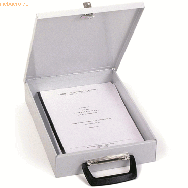 4012555026622 - Dokumenten-Kassette Dokufix BxTxH 260x365x80cm lichtgrau 4012555026622 - Dokumenten-Kassette Dokufix BxTxH 260x365x80cm lichtgrau