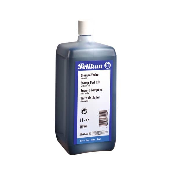 4012700351319 - Stempelfarbe Typ 4K 351312 ohne Öl 1000ml Flasche blau 1000 Milliliter