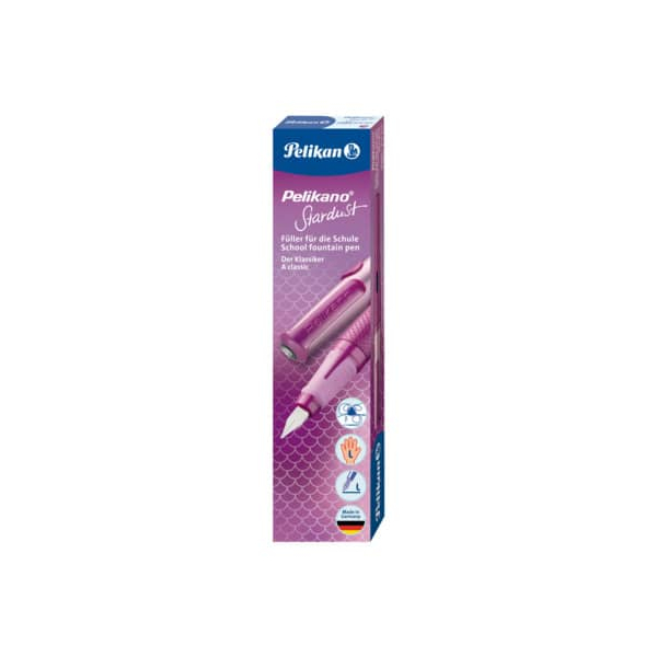 4012700819925 - Füllhalter Pelikano P481L L Linkshänder M Stardust pink glitze