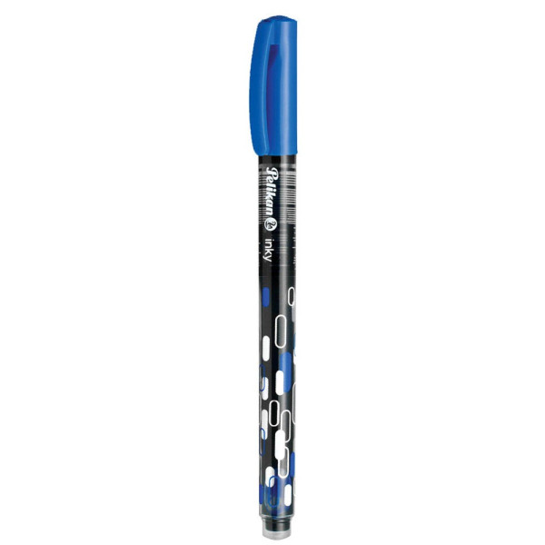 4012700940490 - PELIKAN Tintenschreiber Inky blau 273 mit Kunststoffspitze Kappe in Schreibfarbe mit Kunststoffclip Schaftfarbe Strichstaerke 5 mm (00940494)