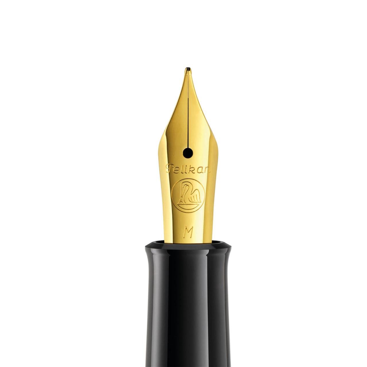 4012700994004 - Classic M200 Kolbenfüller schwarz gold M (mittel) 4012700994004 Pelikan