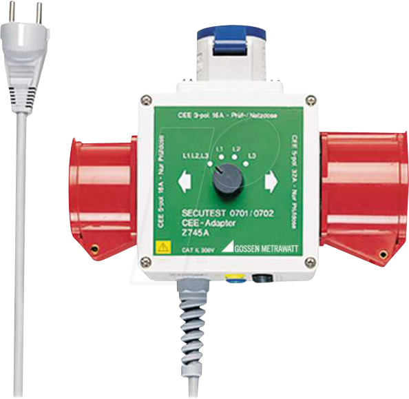 4012932112047 - GMCI Z745A - Drehstromadapter für SECUTEST und METRATESTER 16 A   32 A