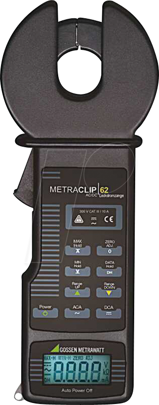 4012932118803 - Metrawatt METRACLIP 62 Stromzange digital CAT III 300 V Anzeige (Counts) 2000