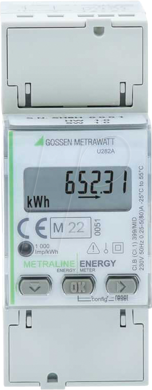 4012932133974 - Metrawatt U282A METRALINE ENERGY Wechselstromzähler digital MID-konform Ja 1 St