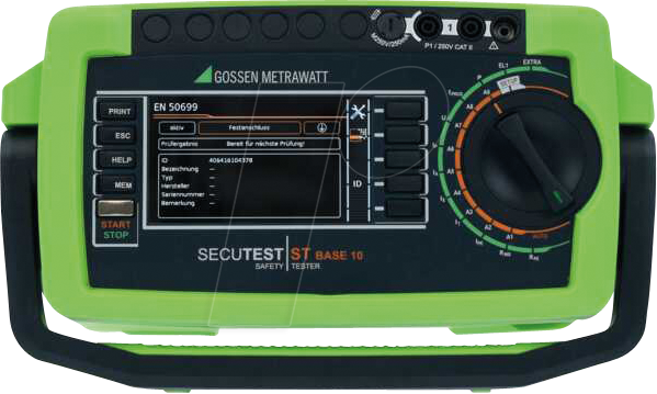 4012932135350 - Metrawatt SECUTEST LEMONGREEN Gerätetester-Set kalibriert (DAkkS-akkreditiertes Labor) VDE-Norm 0701-0702 0544 0751