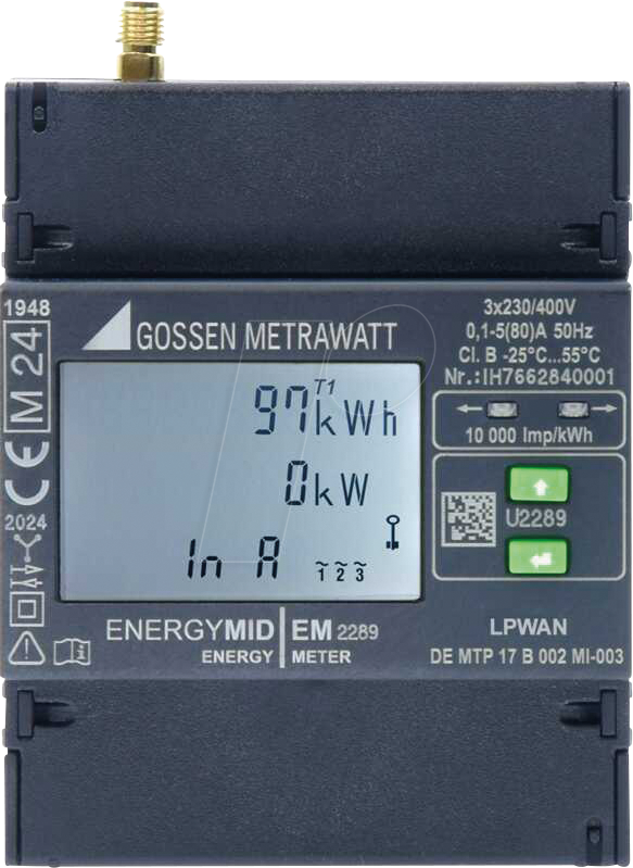 4012932136418 - GMCI U2289-V039 - Energiezähler MID 4-L 5(80) A LoRaWAN®