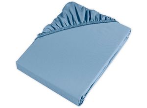 4013165817754 - Spannbettlaken MÖVE Collection Laken Gr B L 160 cm x 200 cm 1 St Satin 30 cm 160 x 200 cm blau (light blue) Spannbettlaken