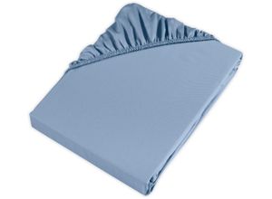 4013165817792 - Spannbettlaken MÖVE Collection Laken Gr B L 200 cm x 200 cm 1 St Satin 30 cm 200 x 200 cm blau (light blue) Spannbettlaken aus feinstem Baumwollsatin