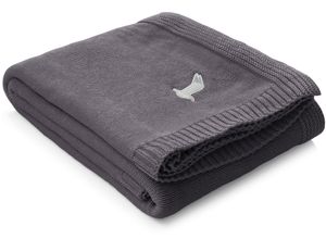 4013165947208 - Wolldecke MÖVE Cozy Strickdecke Wohndecken Gr B L 130 cm x 170 cm grau (grey) Wolldecken Herrlich weich und hautsympathisch